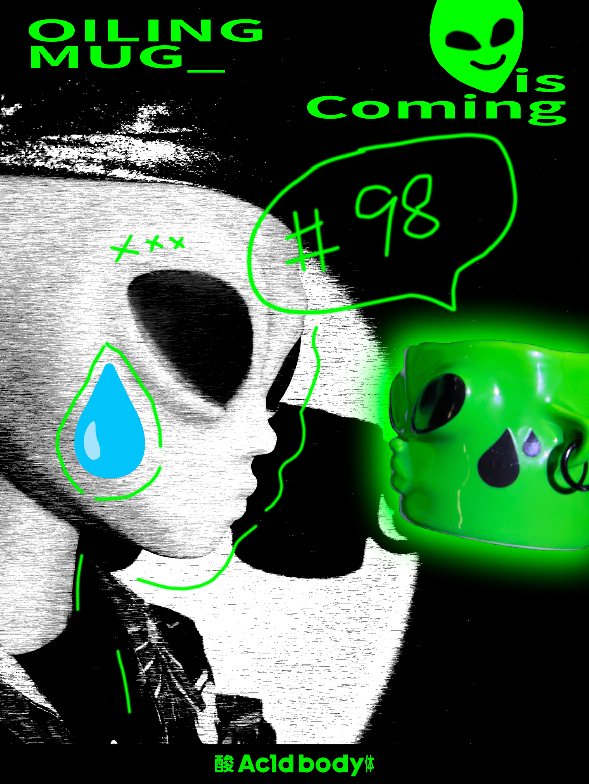 Alien`s Head Oling Mug